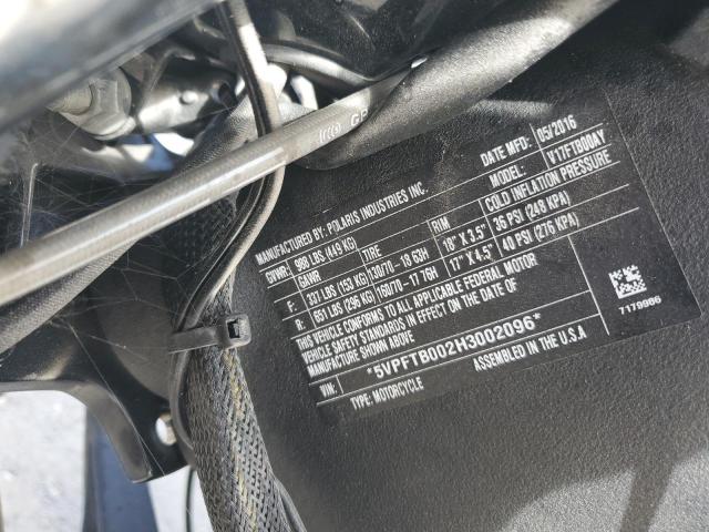 5VPFTB002H3002096 - 2017 VICTORY MOTORCYCLES OCTANE 灰色 照片 10