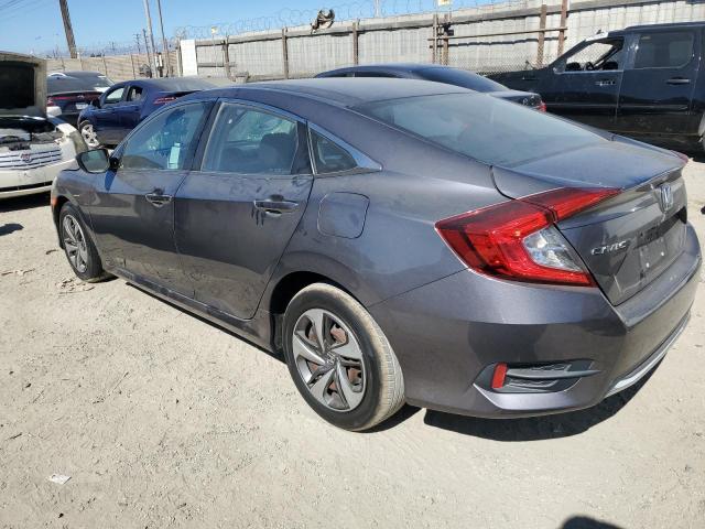 2HGFC2F61LH594012 - 2020 HONDA CIVIC LX ნაცრისფერი ფოტო 2
