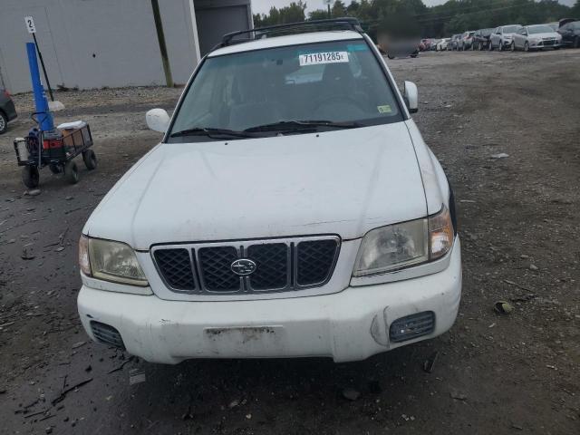JF1SF65611H707740 - 2001 SUBARU FORESTER S WHITE photo 5