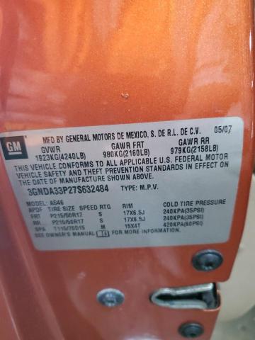 3GNDA33P27S632484 - 2007 CHEVROLET HHR LT 橙色 照片 12