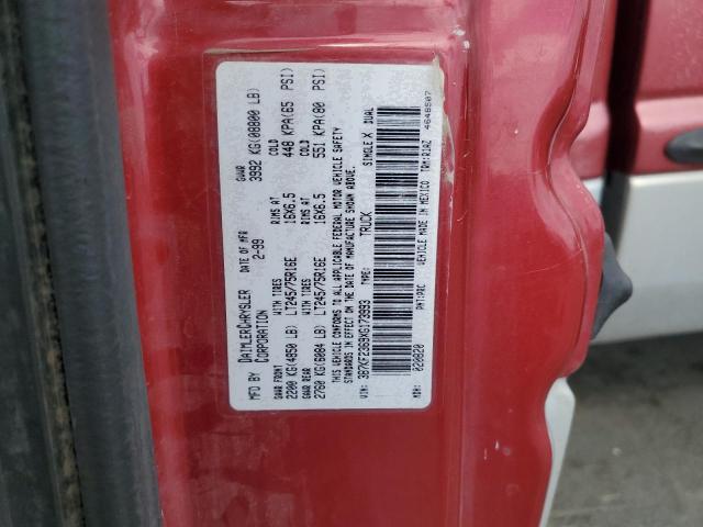 3B7KF2369XG173993 - 1999 DODGE RAM 2500 RED photo 12