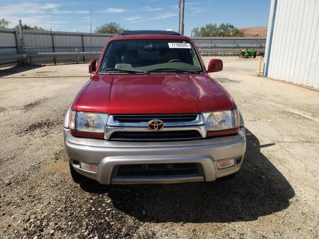 JT3HN87R419045869 - 2001 TOYOTA 4 RUNNER LIMITED RED photo 5