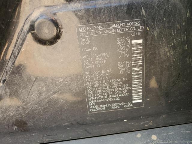 KNMAT2MV7GP658932 - 2016 NISSAN ROGUE S 黑色 照片 13