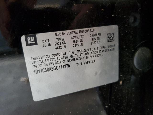 1G11C5SA8GU111275 - 2016 CHEVROLET MALIBU LIM LT 黑色 照片 13