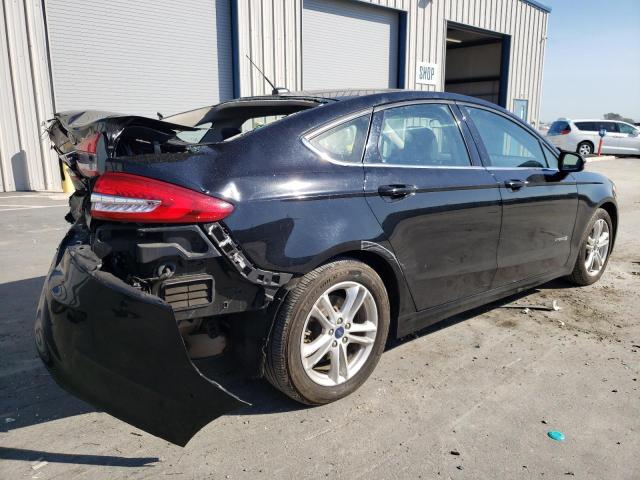 3FA6P0LU1JR221232 - 2018 FORD FUSION SE HYBRID BLACK photo 3