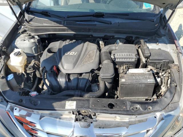 5NPEC4AC3DH553375 - 2013 HYUNDAI SONATA SE SILVER photo 11