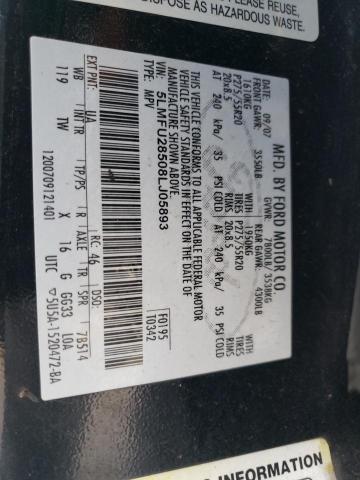 5LMFU28508LJ05893 - 2008 LINCOLN NAVIGATOR 黑色 照片 14