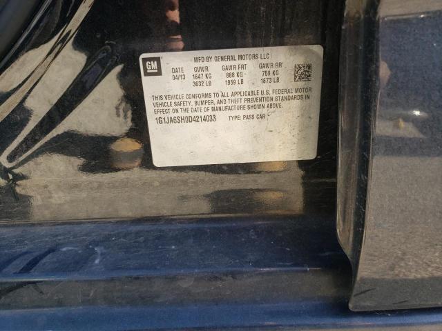 1G1JA6SH0D4214033 - 2013 CHEVROLET SONIC LS 黑色 照片 12