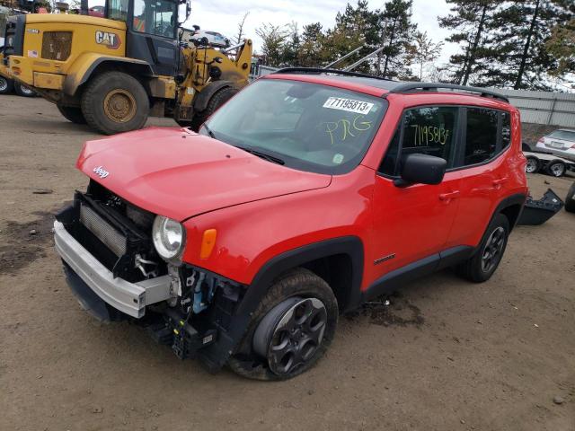 ZACCJBAT5GPE34062 - 2016 JEEP RENEGADE SPORT RED photo 1