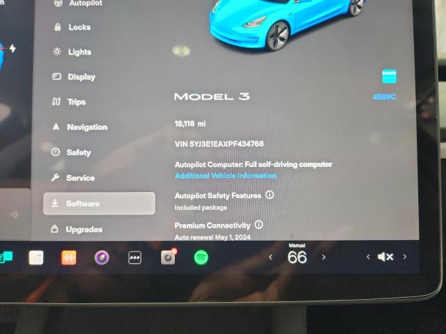 5YJ3E1EAXPF434766 - 2023 TESLA MODEL 3 Սև լուսանկար 9