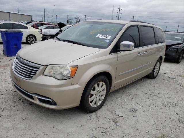 2C4RC1CG7CR400600 - 2012 CHRYSLER TOWN & COU TOURING L CREAM photo 1