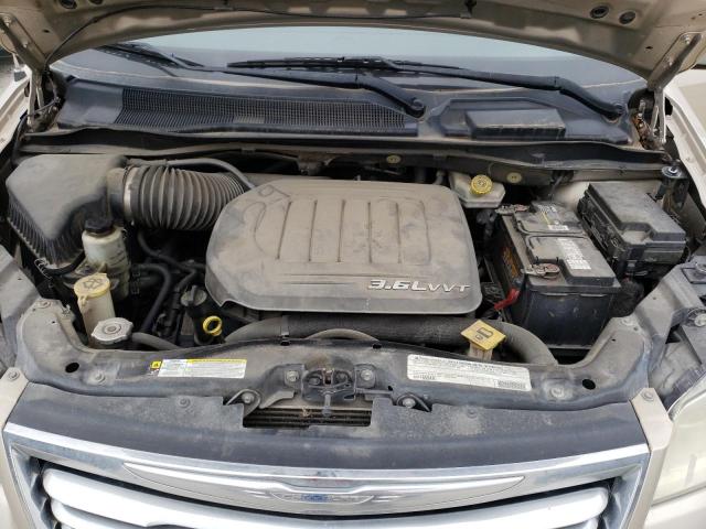 2C4RC1CG7CR400600 - 2012 CHRYSLER TOWN & COU TOURING L CREAM photo 11