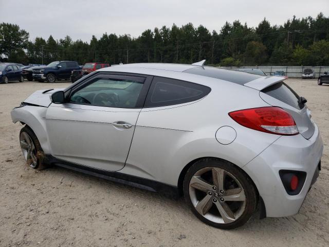 KMHTC6AE0DU161850 - 2013 HYUNDAI VELOSTER TURBO SILVER photo 2