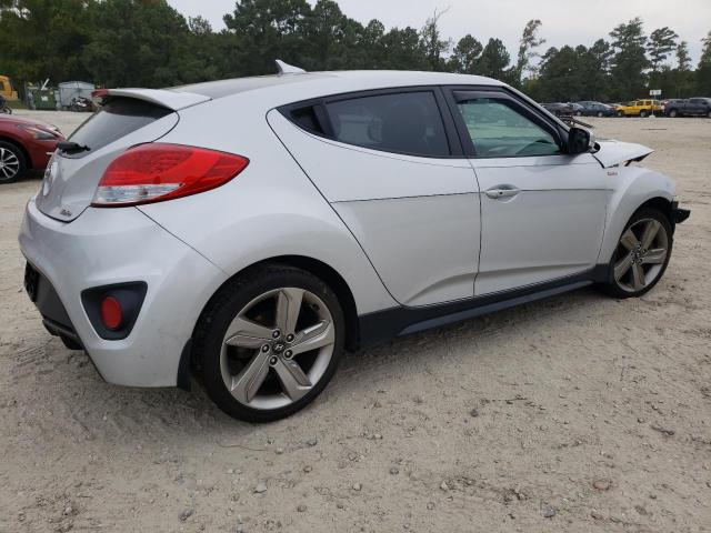 KMHTC6AE0DU161850 - 2013 HYUNDAI VELOSTER TURBO SILVER photo 3