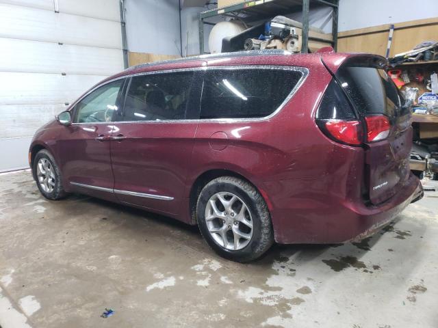 2C4RC1GG4JR292346 - 2018 CHRYSLER PACIFICA LIMITED MAROON photo 2