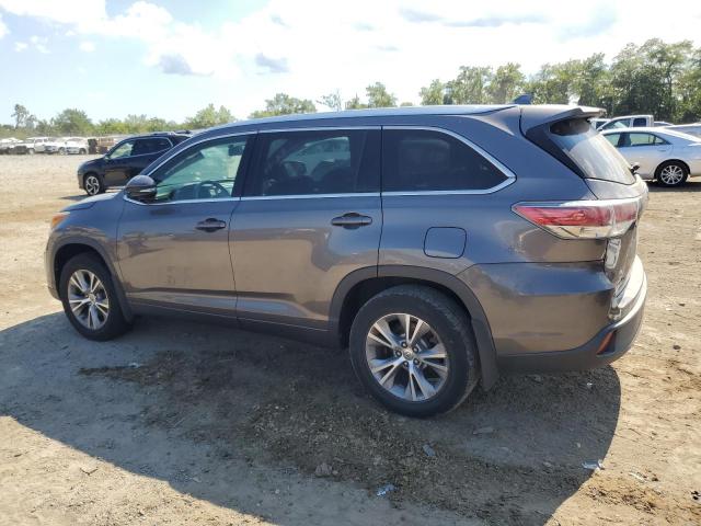 5TDJKRFH5FS106434 - 2015 TOYOTA HIGHLANDER XLE GRAY photo 2