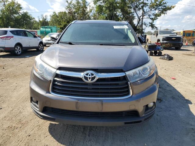 5TDJKRFH5FS106434 - 2015 TOYOTA HIGHLANDER XLE GRAY photo 5