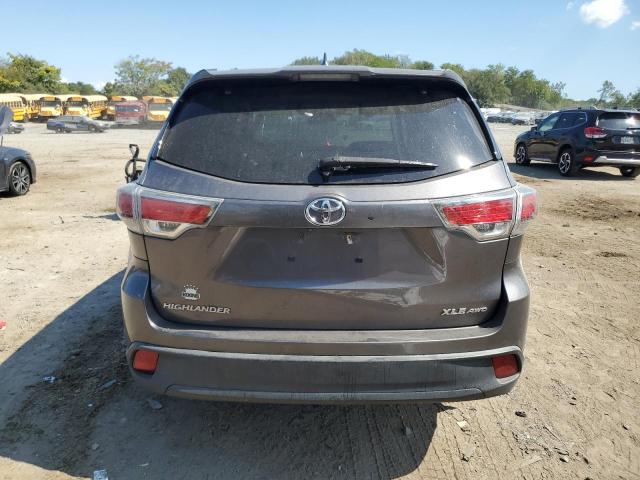 5TDJKRFH5FS106434 - 2015 TOYOTA HIGHLANDER XLE GRAY photo 6