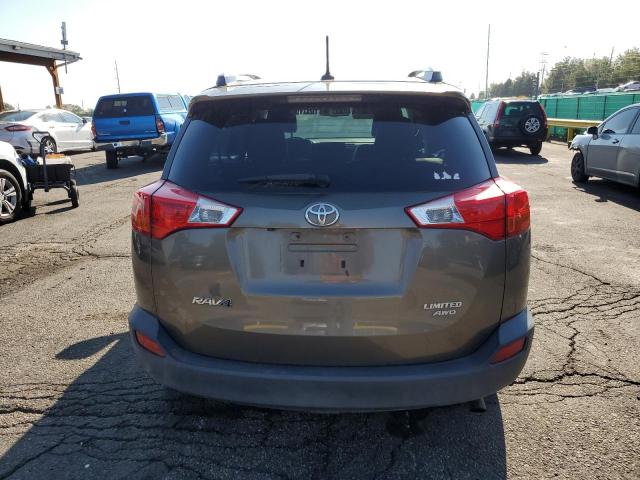 JTMDFREV6FD097201 - 2015 TOYOTA RAV4 LIMITED ნაცრისფერი ფოტო 6
