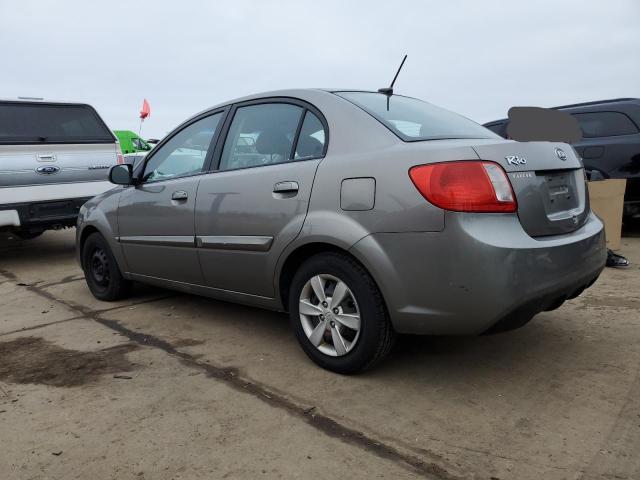 KNADH4A34A6661133 - 2010 KIA RIO LX SILVER photo 2