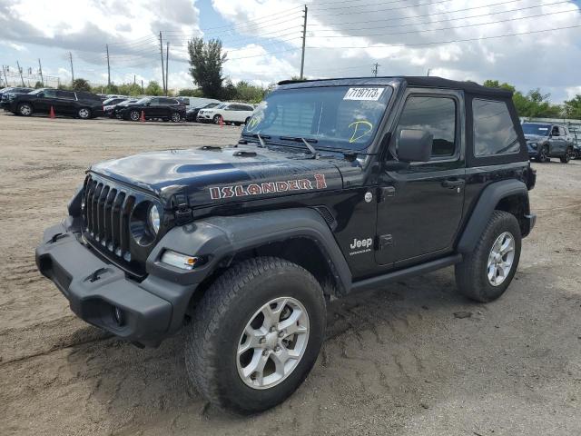 1C4HJXAG7MW691194 - 2021 JEEP WRANGLER SPORT BLACK photo 1