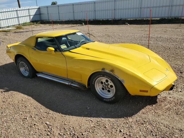 1Z37L7S443935 - 1977 CHEVROLET CORVETTE YELLOW photo 4