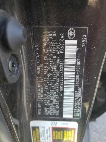 4T1BK3DB6BU403231 - 2011 TOYOTA AVALON BASE 黑色 照片 12