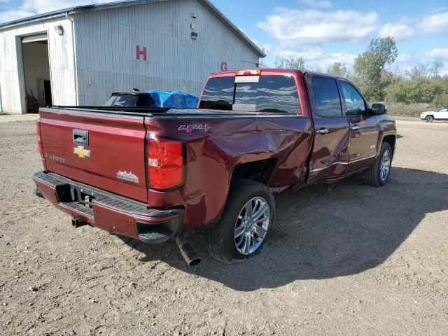 3GCUKTEC1EG433717 - 2014 CHEVROLET SILVERADO K1500 HIGH COUNTRY BURGUNDY photo 3