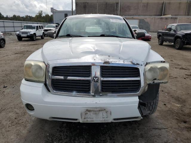 1D7HW42N56S704750 - 2006 DODGE DAKOTA SLT WHITE photo 5