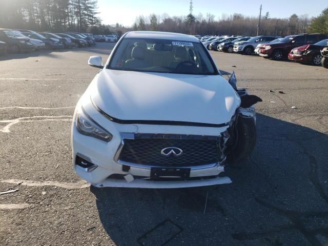 JN1EV7AR0KM550231 - 2019 INFINITI Q50 LUXE WHITE photo 5