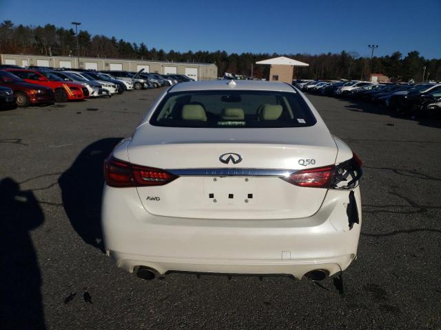 JN1EV7AR0KM550231 - 2019 INFINITI Q50 LUXE WHITE photo 6