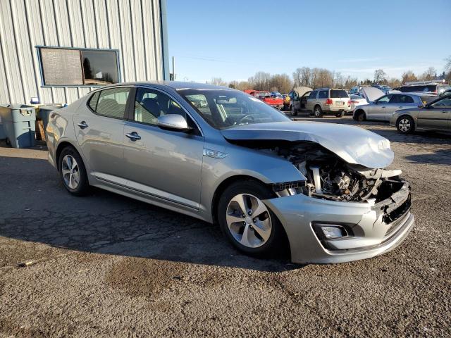 KNAGM4AD2E5069887 - 2014 KIA OPTIMA HYBRID SILVER photo 4