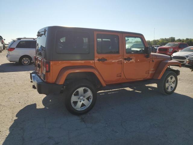 1J4BA5H16BL619942 - 2011 JEEP WRANGLER U SAHARA ORANGE photo 3