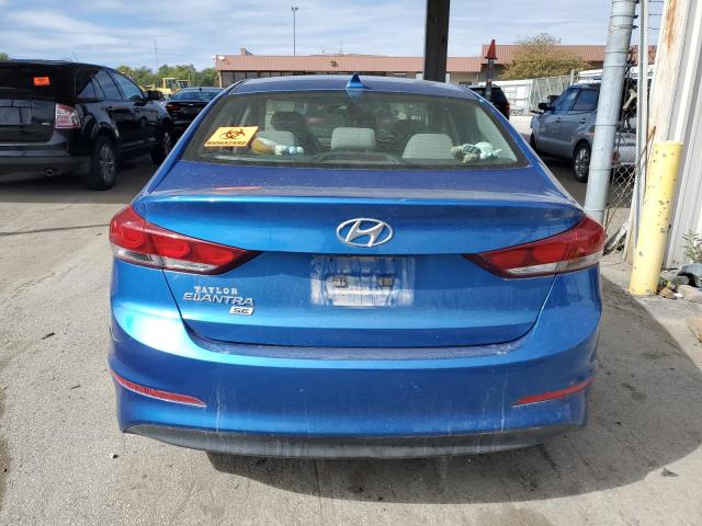 5NPD74LF1JH370432 - 2018 HYUNDAI ELANTRA SE BLUE photo 6