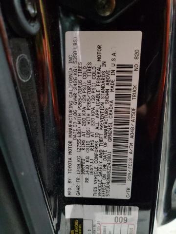 5TEUU42NX6Z243801 - 2006 TOYOTA TACOMA ACCESS CAB შავი ფოტო 12