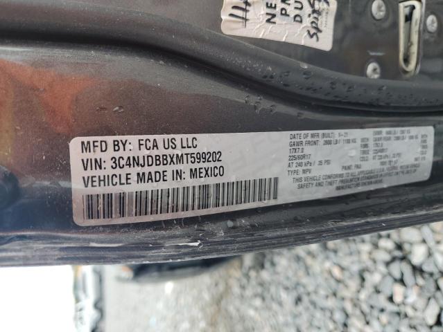 3C4NJDBBXMT599202 - 2021 JEEP COMPASS LATITUDE GRAY photo 13