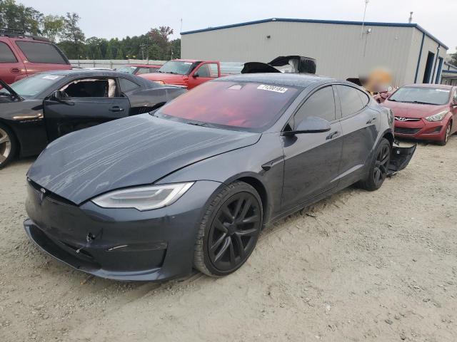 5YJSA1E64MF451688 - 2021 TESLA MODEL S Մոխրագույն լուսանկար 1