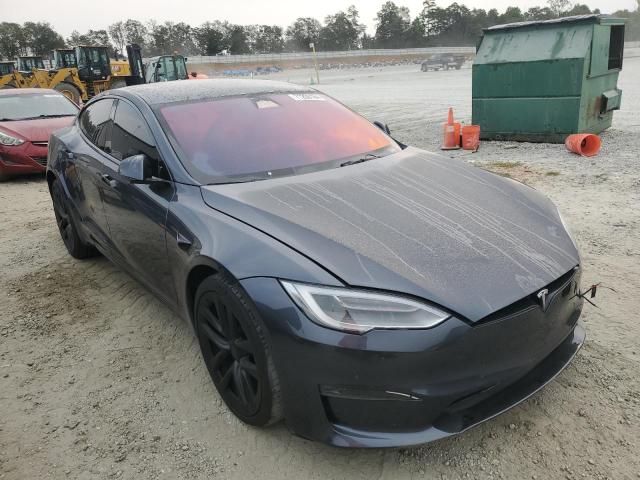 5YJSA1E64MF451688 - 2021 TESLA MODEL S Մոխրագույն լուսանկար 4