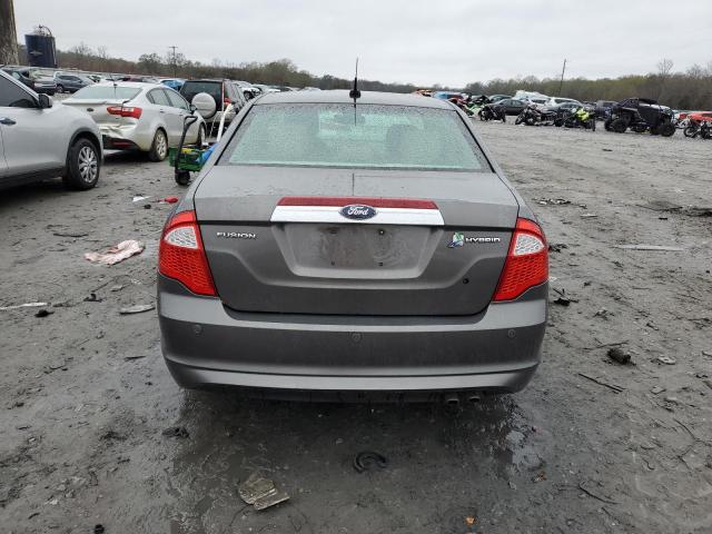 3FADP0L35BR215210 - 2011 FORD FUSION HYBRID GRAY photo 6