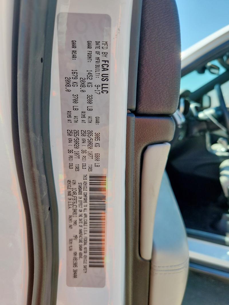 1C4RJFBT6JC184911 - 2018 JEEP GRAND CHEROKEE LIMITED WHITE photo 14