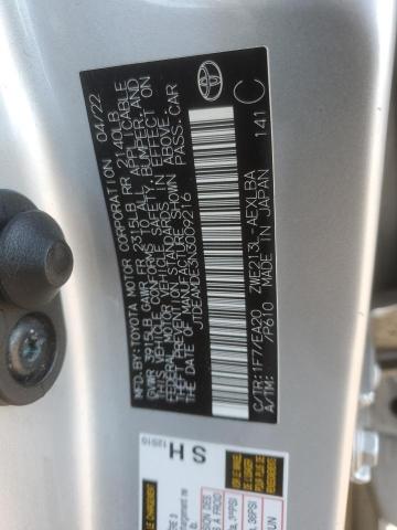 JTDEAMDE3N3009216 - 2022 TOYOTA COROLLA LE SILVER photo 13