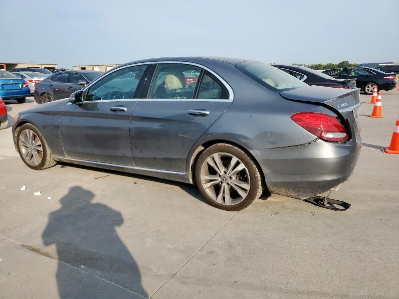 WDDWF4JB6JR332382 - 2018 MERCEDES-BENZ C 300 GRAY photo 2