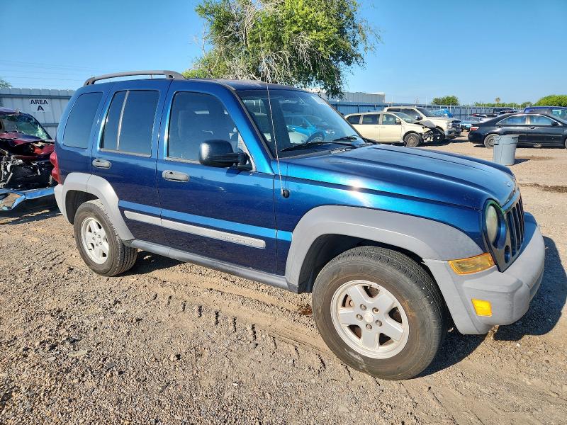 1J4GL48KX5W711187 - 2005 JEEP LIBERTY SPORT BLUE photo 4