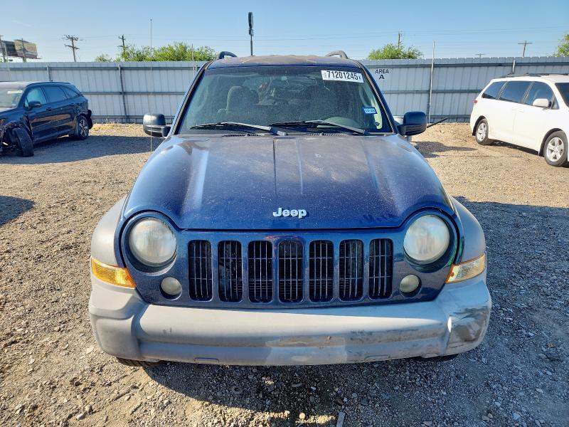 1J4GL48KX5W711187 - 2005 JEEP LIBERTY SPORT BLUE photo 5