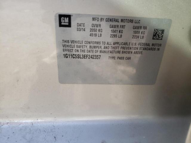 1G11C5SL3EF242357 - 2014 CHEVROLET MALIBU 1LT 棕色 照片 10