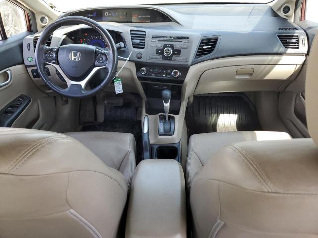19XFB2F97CE076042 - 2012 HONDA CIVIC EXL ბურგუნდია ფოტო 8