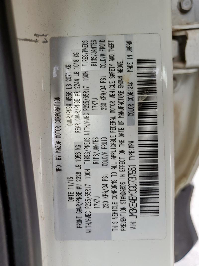 JM3KE4BY0G0737981 - 2016 MAZDA CX-5 SPORT WHITE photo 13