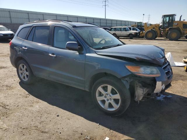 5NMSH73E39H264585 - 2009 HYUNDAI SANTA FE SE BLUE photo 4