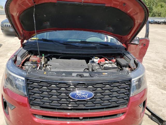 1FM5K8GT8KGA54599 - 2019 FORD EXPLORER SPORT Բորդո լուսանկար 11