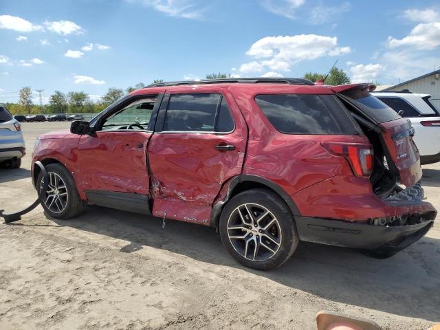 1FM5K8GT8KGA54599 - 2019 FORD EXPLORER SPORT Բորդո լուսանկար 2